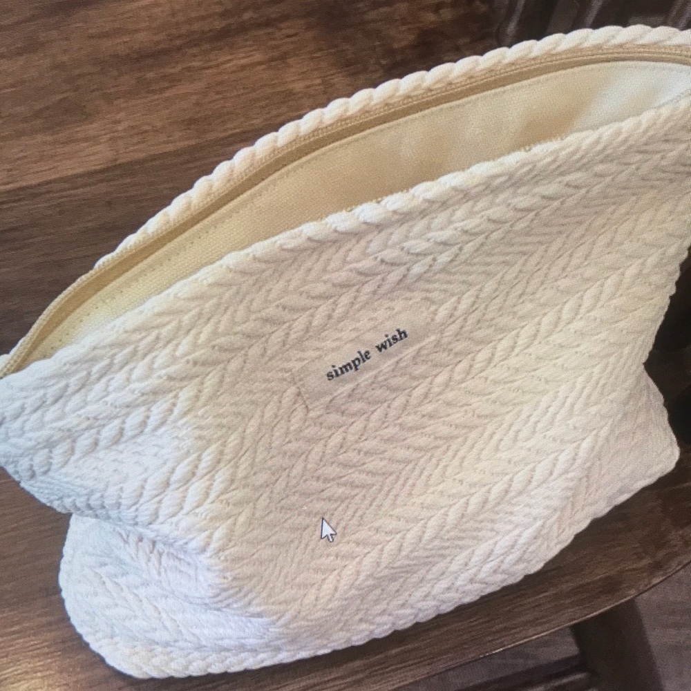 Simple Cream Quilted Baby Tote